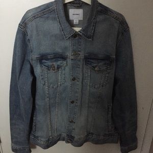 men’s old navy jean jacket L